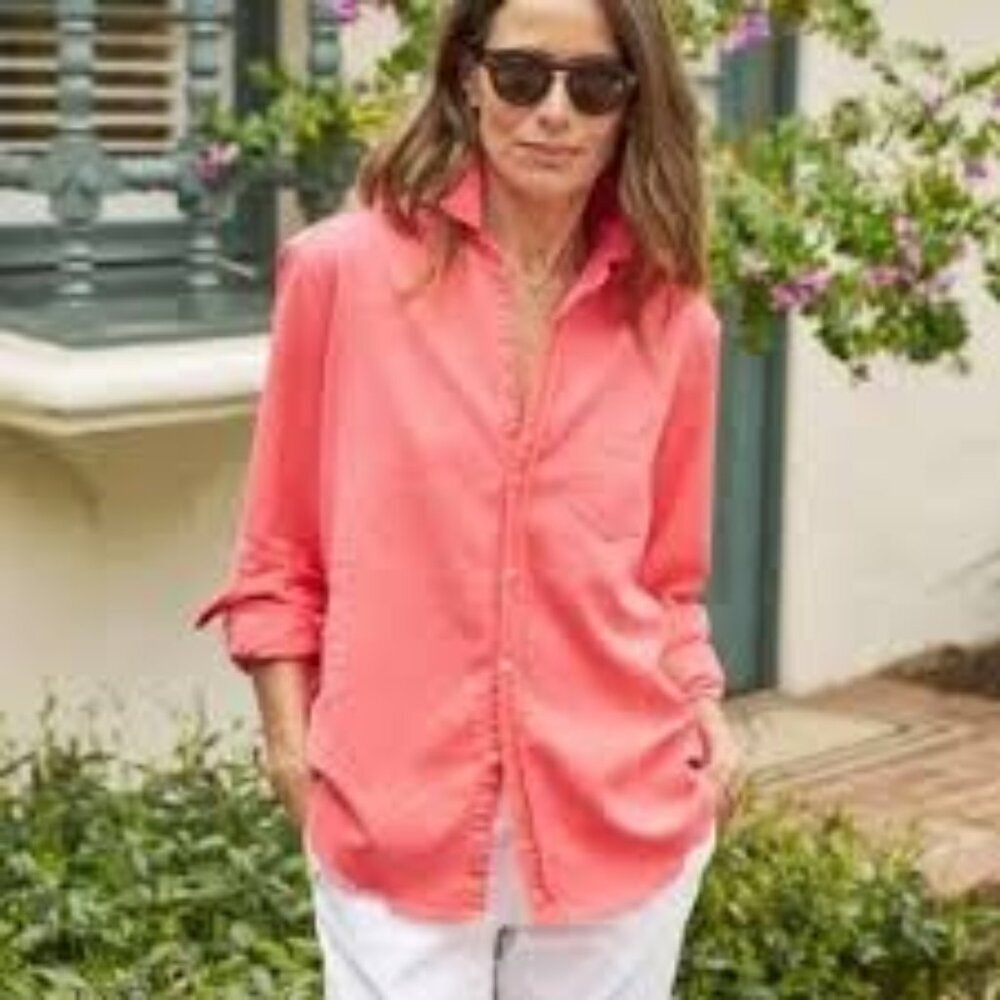 Frank & Eileen EILEEN Relaxed Button-Up Shirt XS – 100% Cotton Polar Flannel, Ex
